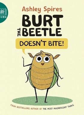 桥梁漫画 甲虫伯特不咬人Burt the Beetle Doesnt Bite 英文原版小初文学 儿童动物漫画故事书 精装图画图像小说 又日新