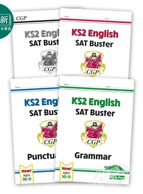 英国CGP教材 New KS2 English SPaG SAT Buster Book 2 英国小学毕业英语考试SPaG备考练习册四册 语法+标点符号+拼写 10-11?