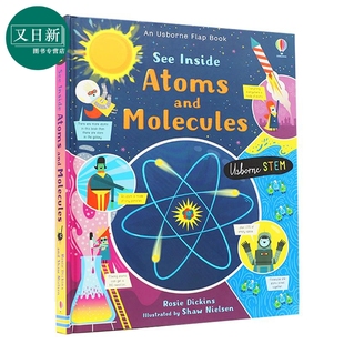 Molecules STEM教育 See 英语启蒙早教亲子共读 百科化学知识 绘本 and Atoms Inside 原子和分子 Usborne