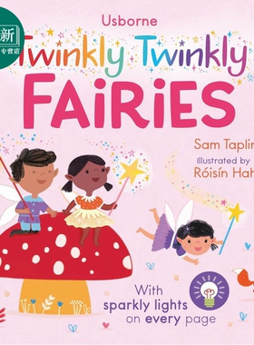 发光书 仙女 The Twinkly Twinkly Fairies 英文原版 幼儿纸板书 亲子读物 低幼绘本图画书 进口童书 Usborne 又日新