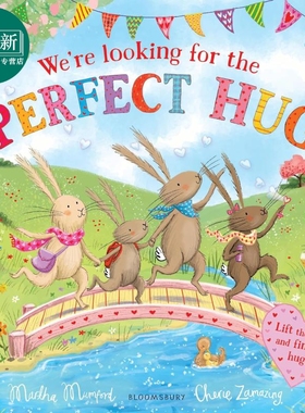 小兔兔一族 寻找适合的拥抱 Were Looking for the Perfect Hug 英文原版 儿童绘本故事图画书 翻翻书 进口童书 又日新