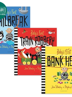 异想天开的宝宝3册套装 Babys First Bank Heist Jailbreak Train Robbery儿童绘本 故事图画书 英文原版进口图书 又日新