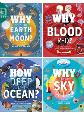 DK 科普绘本读物 英文原版 自然科学百科知识 Why Does the Earth Need the Moon地球为何需要月球 海洋有多深 又日新