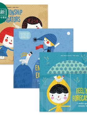 Jaume Soler 英文原版情绪管理绘本3册套装 Emotional Explorers Feelings Forecasters Relationship Navigators 又日新