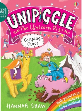 预售 独角猪 吵闹的露营日Unipiggle Camping Chaos英文原版 儿童绘本故事 幽默笑话故事书 图画图像小说 进口儿童读物 又日新