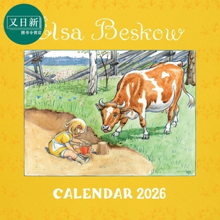 图画日历 插画本2026 2026 艾尔莎.贝斯科夫 著名插画家经典 进口 Beskow 精美绝伦 Elsa 又日新 Calendar 插画 英文原版