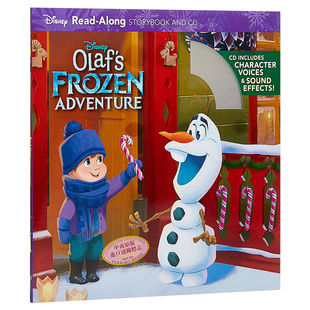 【圣诞书单】雪宝的冰雪大冒险 英文原版 Olaf's Frozen Adventure 附CD 迪士尼故事绘本 冰雪奇缘