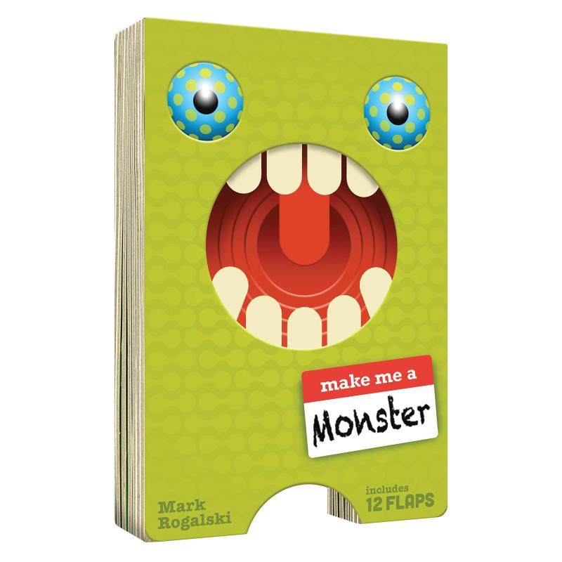 怪兽 英文原版 make me a monster 异形纸板书