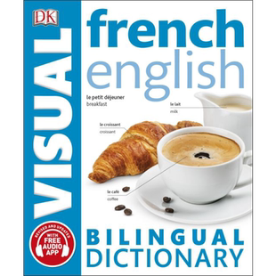 DK Bilingual Visual Dictionary French English 商务词典 2024年新版DK双语图解词典 法语 英语 双语图解字典 又日新