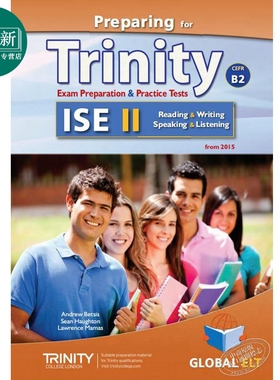 Preparing for Trinity-ISE II CEFR B2 备考英语综合能力考试二级B2听说读写自学套装 含答案 7-12岁