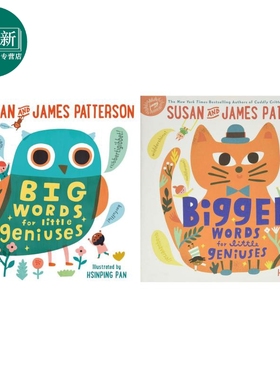 Susan Patterson Big Words for Little Geniuses小天才的大话1 2 英文原版进口 儿童学习绘本图画书插图可爱有趣 又日新