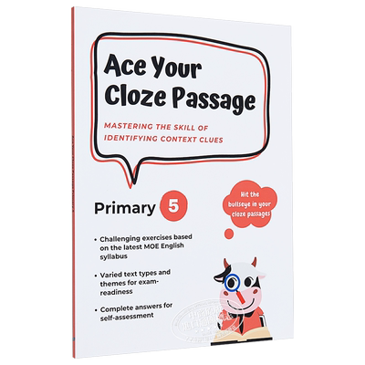 新加坡教辅 Ace Your Cloze Passage Primary 5 战胜英语完形填空 小学5年级 教辅练习 英语填空题 英文原版图书 又日新