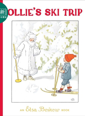 奥利的滑雪之旅 Elsa Beskow Ollies Ski Trip 英文原版 儿童绘本 图画故事书 精装中古绘本 进口童书 4-7岁 又日新