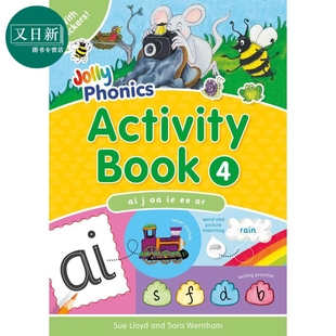 Book 快乐自然拼读活动手册4 Jolly 英语 Activity 手写体英式 又日新 Phonics