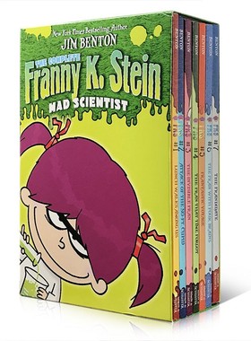 科学小超人弗兰妮 英文原版 Complete Franny K. Stein, Mad Scientist 章节桥梁书 7册套装 小学生课外阅读