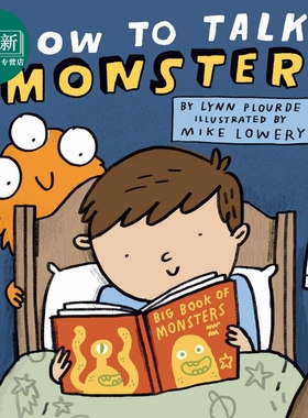 Mike Lowery How to Talk Monster 如何与怪兽打交道 英文原版 进口图书 儿童绘本 故事图画书 儿童读物 故事书 又日新