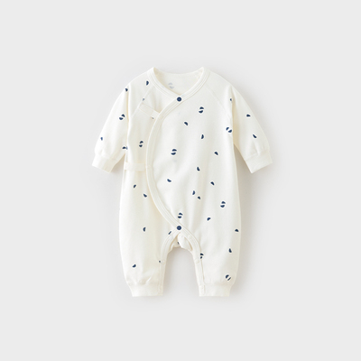 考拉鼻鼻[妙趣小元素·简约素净花型]新生婴儿连体衣服纯棉包屁衣 — 1