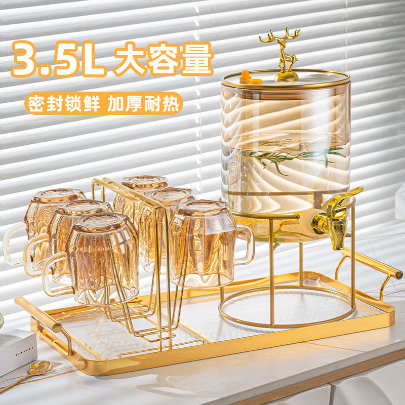 带水龙头耐高温轻奢冷水桶套装