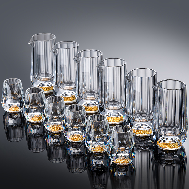 钻石切面白酒杯分酒器套装