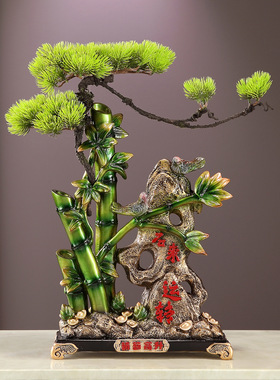 节节高升富贵竹子摆件时来运转客厅电视柜装饰办公室乔迁新居礼品