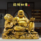 招财如意弥勒佛摆件笑口常开笑佛客厅店铺收银台装 饰乔迁开业礼品