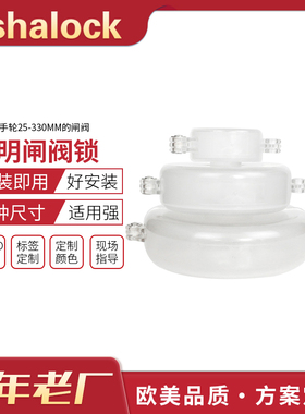 工业标准管道闸阀锁具PVC球阀锁阀门磨砂透明闸阀锁锁具F11T