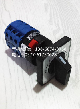 万能转换开关 单孔中心安装 固定档加自复位 LW38D-164FB5858/3C