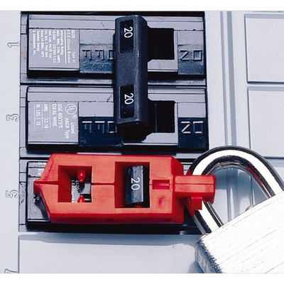 brady单极电路电源开关120v卡扣式断路器BD-D21锁具65387