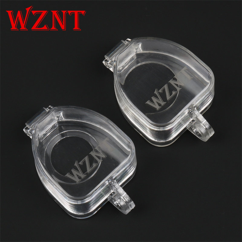 工业紧急按钮开关牀包透明圆形按钮保护盖防误触防水隔离上锁具