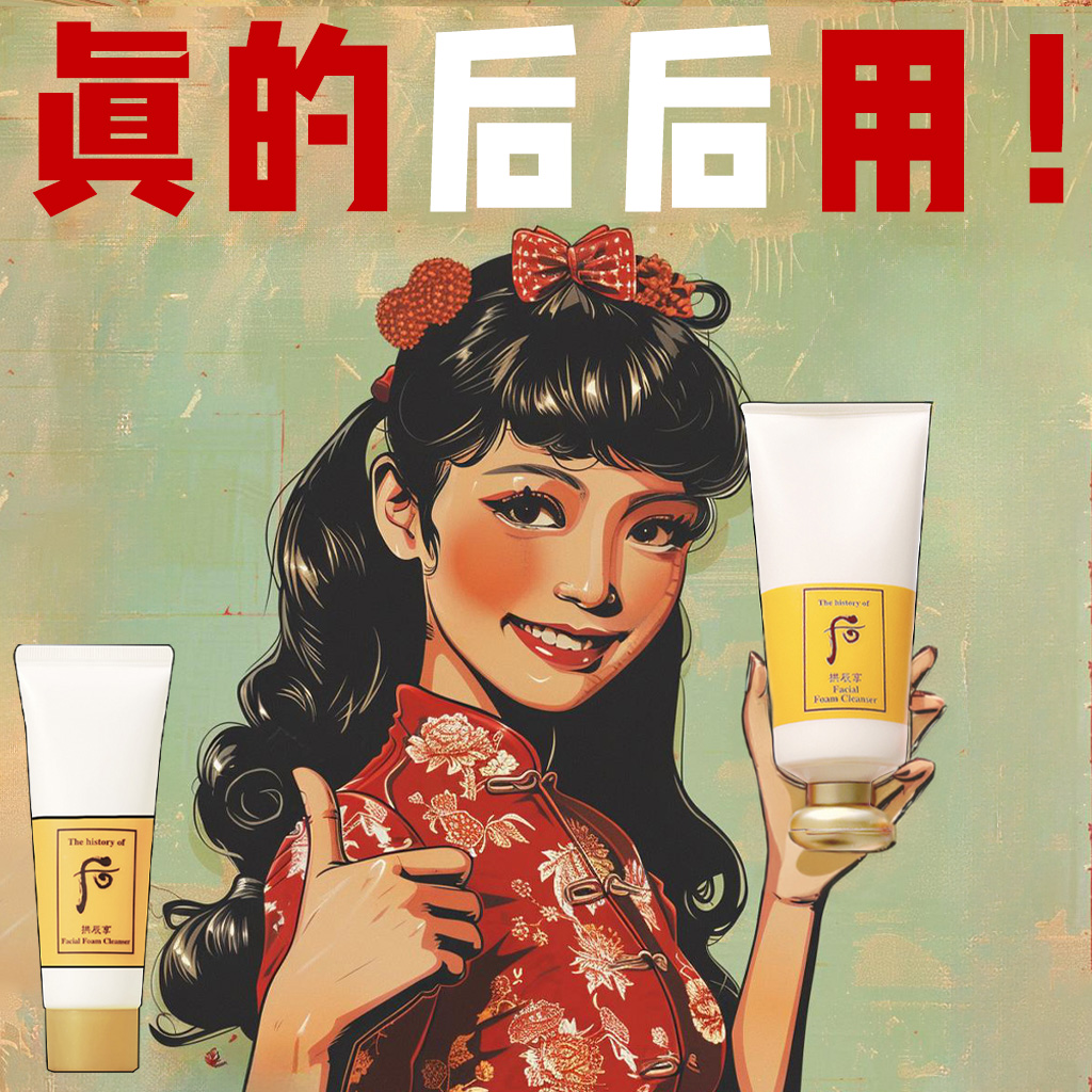 洗的干干净净！后拱辰享洗面奶