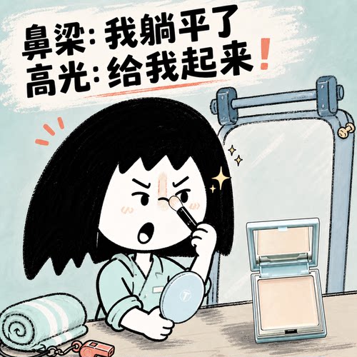 彩棠高光膏哑光提亮立体修容