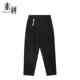 春秋季 男士 休闲裤 素拼男装 宽松潮牌百搭黑色裤 子SPBXK335121AM