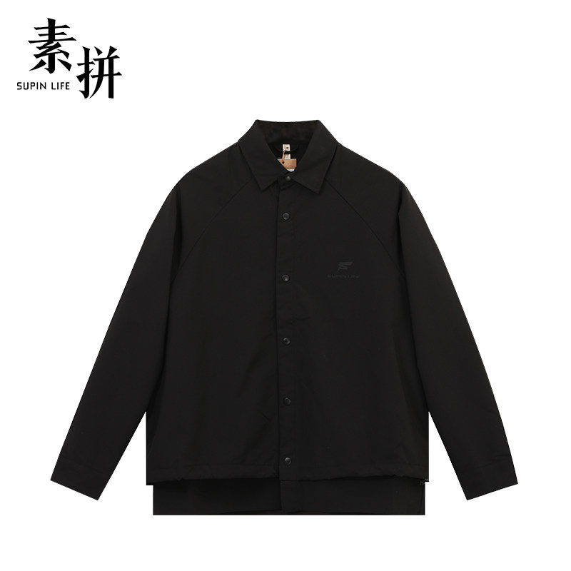 素拼男装秋装日系潮牌工装翻领外套男士宽松帅气休闲外衣,男装,夹克,淘宝优惠券,粉丝福利购,淘宝优惠卷