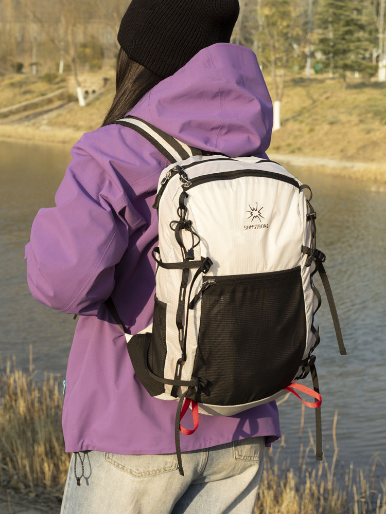 Cedar Mountain Outdoor Foldable Backpack For Women & Men, Large Capacity 27L Waterproof Hiking Bag With Chest Strap - Thumbnail 4