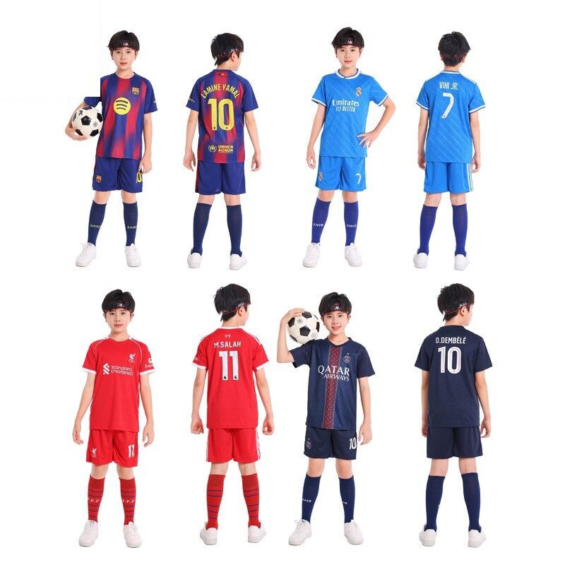 2526新赛季儿童足球服套装7号C罗幼儿园小学生球衣团购训练队服