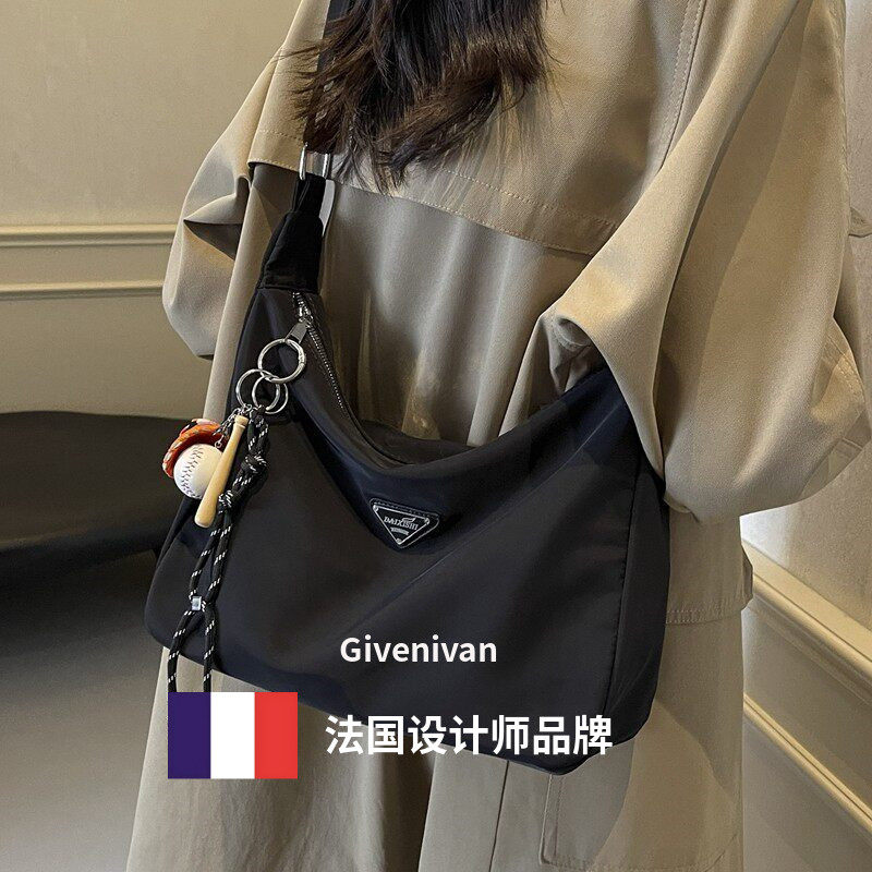 法国正品Givenivan 大容量尼龙布女包时尚通勤托特百搭单肩斜挎包