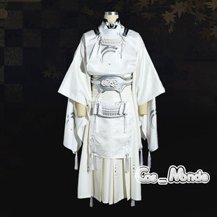 刀剑乱舞舞台剧 COS  三日月 宗近 白爷 出阵战斗服CosPlay服装