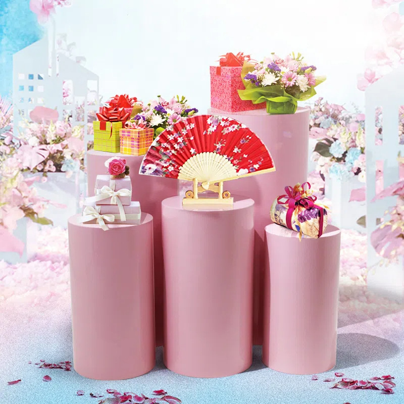 立柱甜品台婚礼铁艺圆柱蛋糕支架