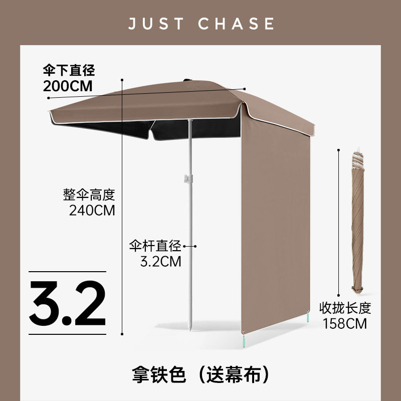 正方伞摆摊专用雨布伞户外露营遮阳太阳伞便携小推车定制商用大伞