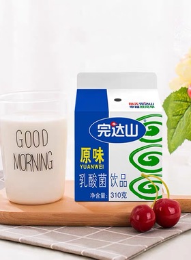 完达山原味饮品黄桃燕麦乳酸菌饮料餐饮饮品310g*12盒