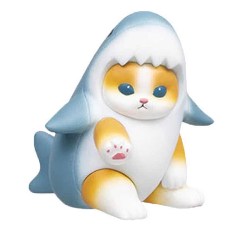 日本正版QUALIA鲨鱼猫咪扭蛋