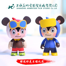 68元包邮 上海美术电影制片厂 舒克和贝塔手办 舒克+贝塔