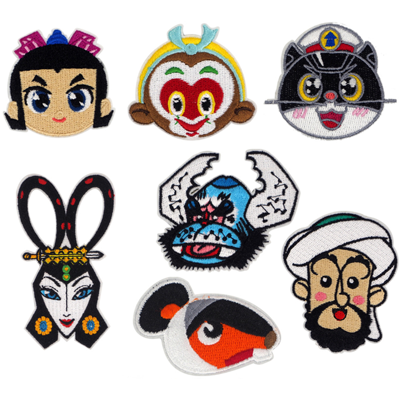 黑猫警长葫芦娃蝎子精刺绣徽章