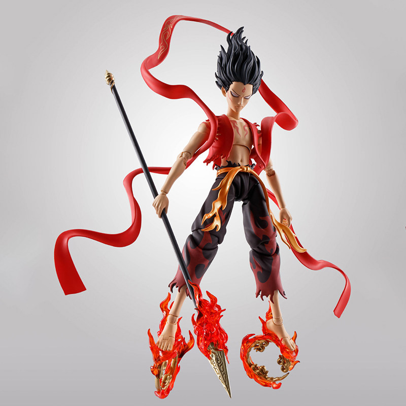 万代shf 哪吒之魔童降世 少年哪吒 觉醒可动人偶手办潮玩模型