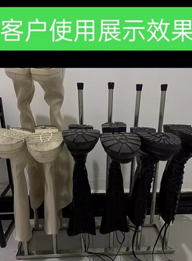 晾干雨鞋架连体带沥水过膝冷藏库换鞋304不锈钢卫生间货架靴子架