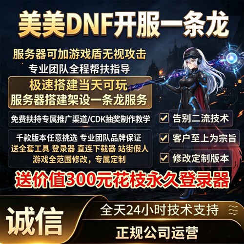 DNF开服一条龙版本出售DnF架设60-110级搭建DNF搭建 pvf修改定制