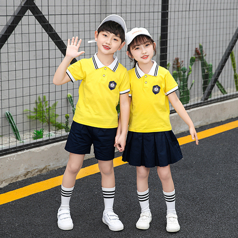 黄色短袖幼儿园园服小学生校服