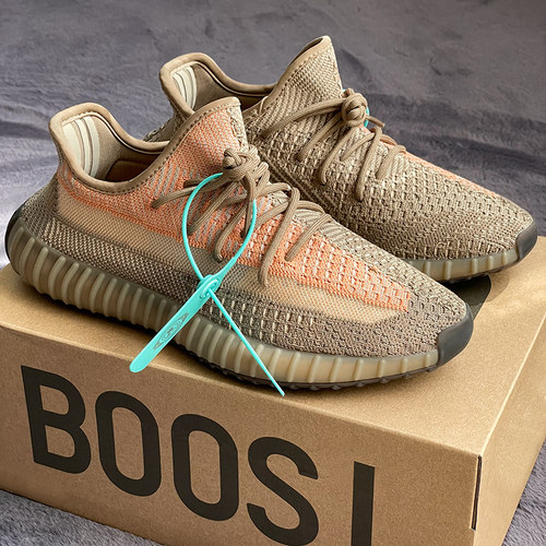 大王椰子鞋350脏橙男鞋女款2026新款休闲运动跑步鞋正品OG YEEZY