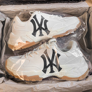 纽约洋基队老爹鞋 板鞋 男鞋 2025秋冬厚底增高休闲运动鞋 子 女款 正品