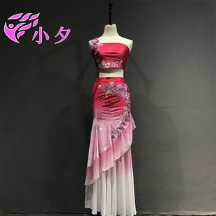 北京小夕出租定制新傣族剧目表演服少数民族舞蹈演出艺考服